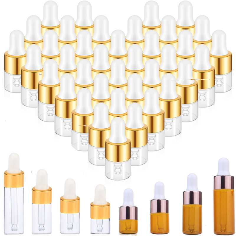 Perfume Fragrance Difference - 5Pcs 1ml/2ml/3ml/5ml Empty Glass Dropper Bottles