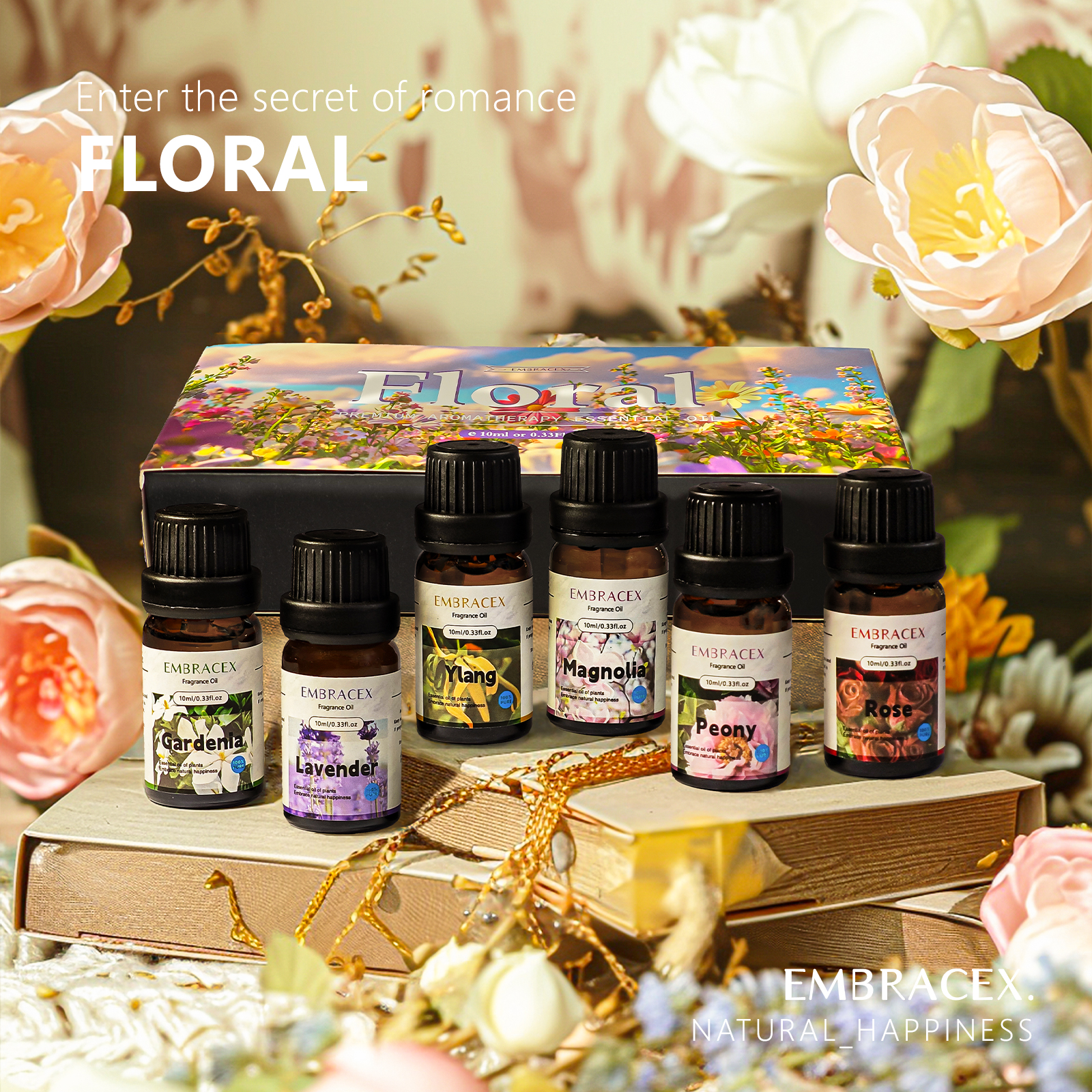 6PC/1Set 10ML Gift Box Floral  – Perfume Lavender Fragrance recenzja i cena