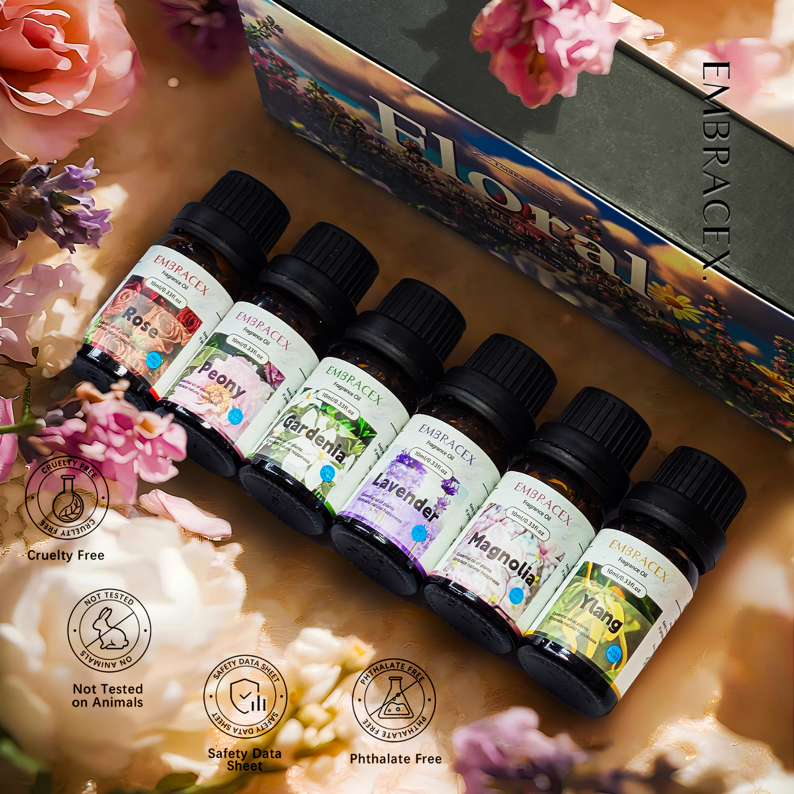 6PC/1Set 10ML Gift Box Floral  – Perfume Lavender Fragrance recenzja i cena