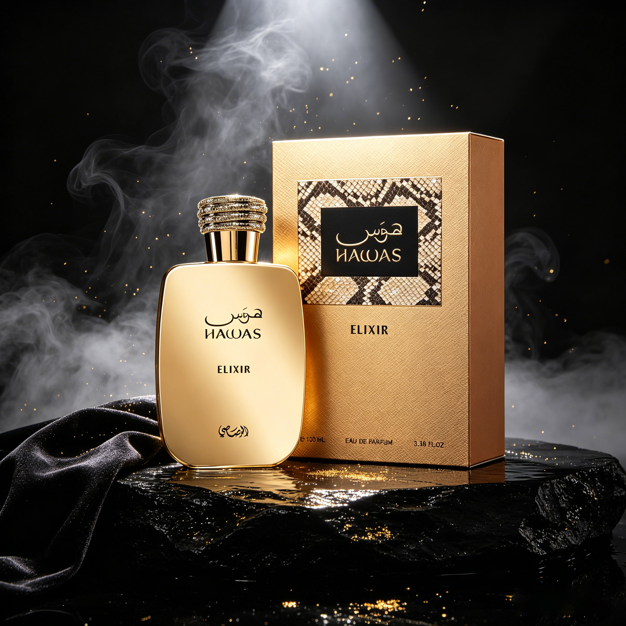 Rasasi Hawas Elixir 100ml Char – Perfume Alcohol Fragrance recenzja i cena