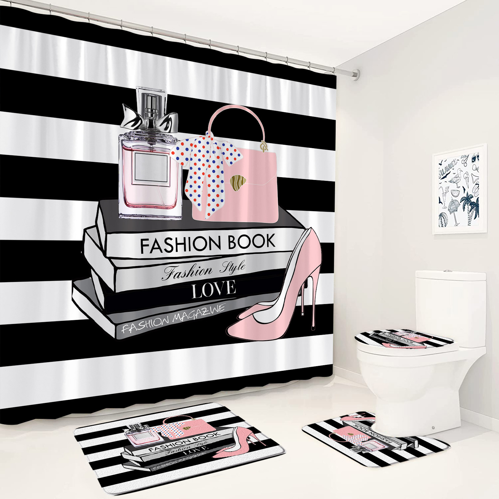 Pink Floral Perfume Shower Cur – Perfume Quotes recenzja i cena